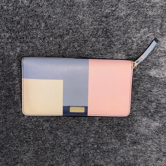 Kate Spade Pink and Blue Wallet - Picture 1 of 9